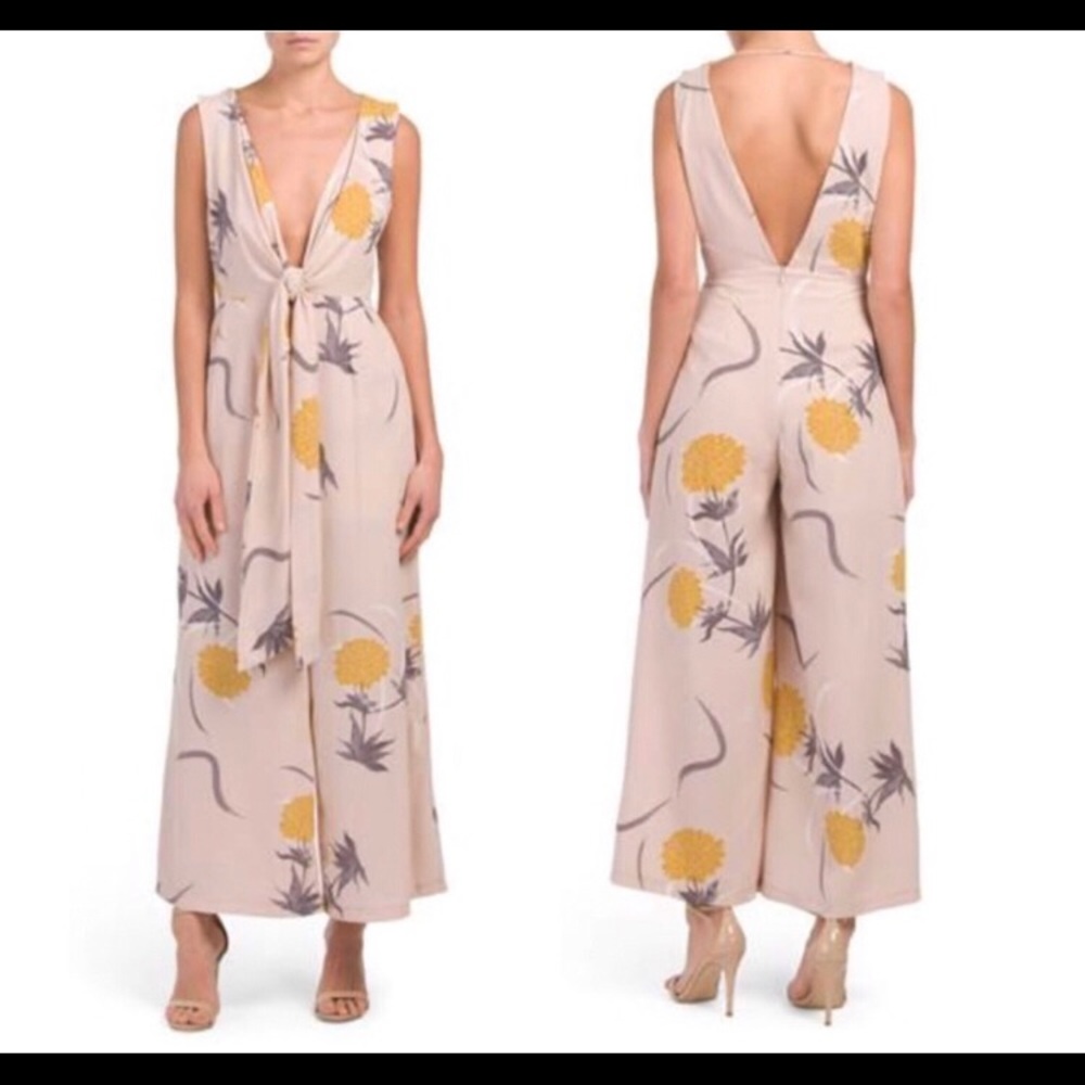white closet Australian designed tie jumpsuit